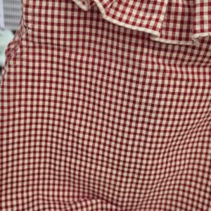 Pelele cuello volante "Vichy Rojo" 4 Pelele cuello volante "Vichy Rojo" 7