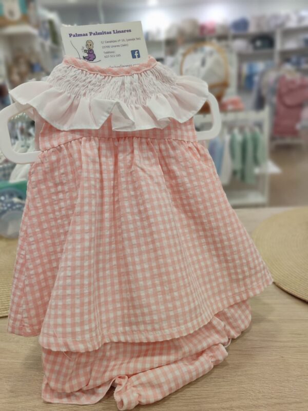 WhatsApp Image 2026-06-03 at 18.03.12 Conjunto blusa + cubrepañal "Vichy coral" 3