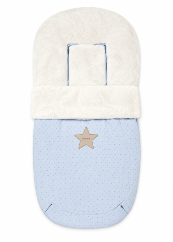 WhatsApp Image 2026-09-10 at 10.48.30 (1) Saco Universal para Silla de Paseo Mayoral – Pelo Suave y Polipiel con Estampado de Topitos 5