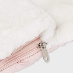 Saco Universal para Silla de Paseo Mayoral – Pelo Suave y Polipiel rosa con Estampado de Topitos 4 Saco Universal para Silla de Paseo Mayoral – Pelo Suave y Polipiel rosa con Estampado de Topitos 8