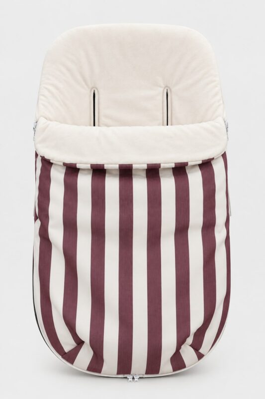 WhatsApp Image 2026-09-10 at 12.25.34 (5) Saco Universal para Silla de Paseo – Rayas Granate y Blanco 5