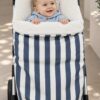 💙 Saco Universal para Silla de Paseo – Rayas Azul Marino y Blanco 1 💙 Saco Universal para Silla de Paseo – Rayas Azul Marino y Blanco 1