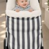 Saco Universal para Silla de Paseo – Rayas Gris Antracita y Blanco 2 Saco Universal para Silla de Paseo – Rayas Gris Antracita y Blanco 2