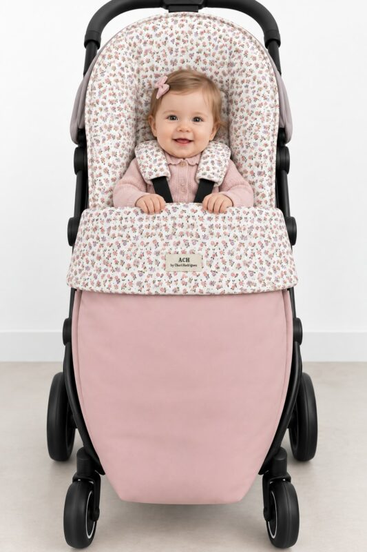 WhatsApp Image 2026-09-10 at 18.39.01 (1) 🌸 Saco de bebé floral con polipiel rosa empolvado ACH by Chary Rodriguez 2