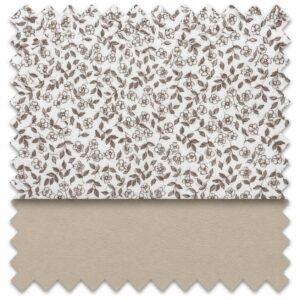 Saco de bebé floral en tonos taupe con polipiel beige ACH by Chary Rodriguez 3 Saco de bebé floral en tonos taupe con polipiel beige ACH by Chary Rodriguez 7