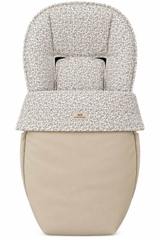 WhatsApp Image 2026-09-10 at 20.03.07 Saco de bebé floral en tonos taupe con polipiel beige ACH by Chary Rodriguez 5
