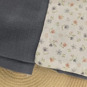 Saco para carrito de bebé Azul Grisáceo con Estampado Floral | ACH by Chari Rodríguez 8