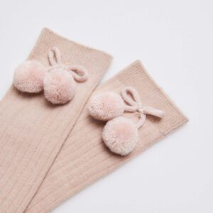 Calcetines Altos Infantiles con Pompones Ysabel Mora Lino 7