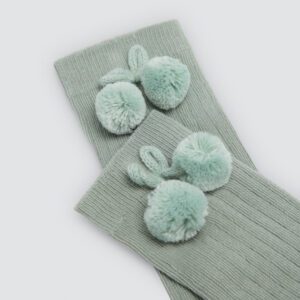 Calcetines Altos Infantiles con Pompones Ysabel Mora Granate (copia) 7