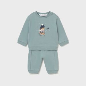Conjunto de Bebé Niño Mayoral Verde Agua con Sudadera de Osito en Trineo 4 Conjunto de Bebé Niño Mayoral Verde Agua con Sudadera de Osito en Trineo 7