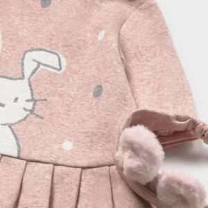 Vestido de Bebé Niña Mayoral Rosa con Conejito y Diadema de Orejitas 5 Vestido de Bebé Niña Mayoral Rosa con Conejito y Diadema de Orejitas 9