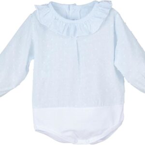 Body Camisa Plumeti celeste Calamaro