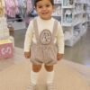 Conjunto de niño con sudadera y peto «Bichitos» 🤎 2