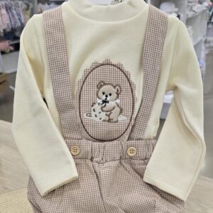 Conjunto de niño con sudadera y peto «Bichitos» 🤎 4 Conjunto de niño con sudadera y peto «Bichitos» 🤎 7