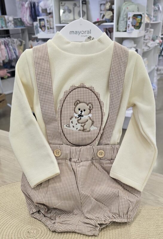 i270004-2 Conjunto de niño con sudadera y peto «Bichitos» 🤎 5