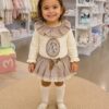 Conjunto de niña «Bichitos» en tonos camel 🤎 2 Conjunto de niña «Bichitos» en tonos camel 🤎 2