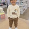 Chándal de niño «Tren» en tonos crema y camel 🤎🚂 2 Chándal de niño «Tren» en tonos crema y camel 🤎🚂 2