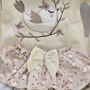 Conjunto de niña «Pajarito» 🐦🌸 4 Conjunto de niña «Pajarito» 🐦🌸 7