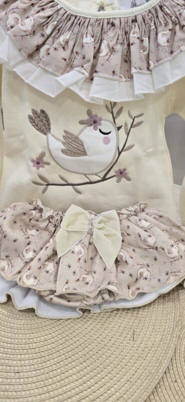 i270007-2 Conjunto de niña «Pajarito» 🐦🌸 5