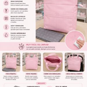 Bolso Organizador Rosa para Bebé – Práctico y Elegante 9