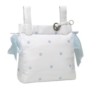 BOLSO PARA CARRITO – DISEÑO TOPITOS AZULES 🤍