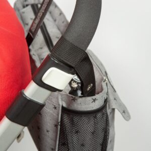 Bolso Organizador con varios compartimentos gris con estrellas 8