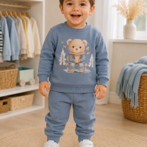 Chándal infantil de niño con sudadera y pantalón de osito