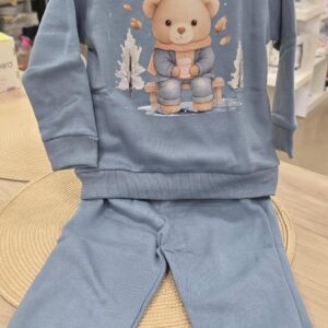 Chándal infantil de niño con sudadera y pantalón de osito 7