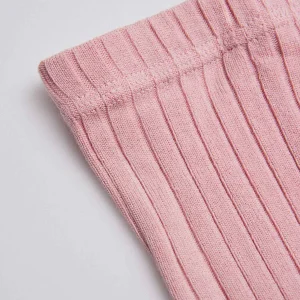 Leotardo canalé color rosa palo
