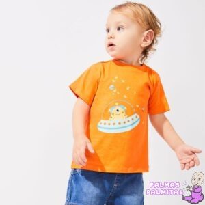 Camiseta Naranja Alien